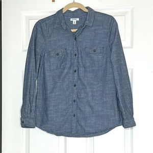 Old Navy Women’s Chambray Button Down Top